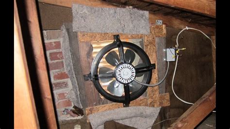 bracing a buzzing sheet metal fan housing|Gable Attic Fan noise .